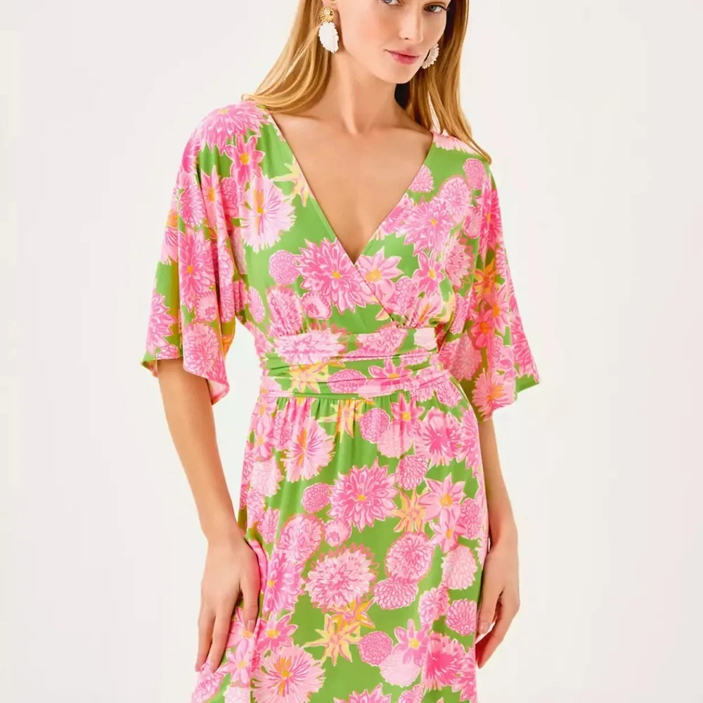 NWT Lilly Pulitzer PARIGI SKORT ROMPER in “Seaside Garden” MSRP $168 sz XL - Picture 4 of 10